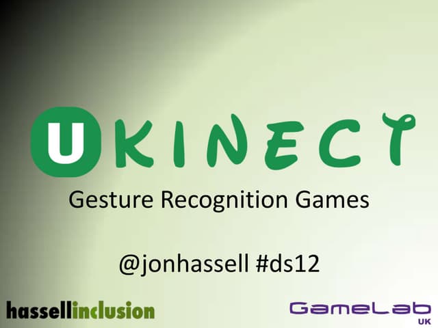 uKinect Gesture Recognition Games for Disabled People