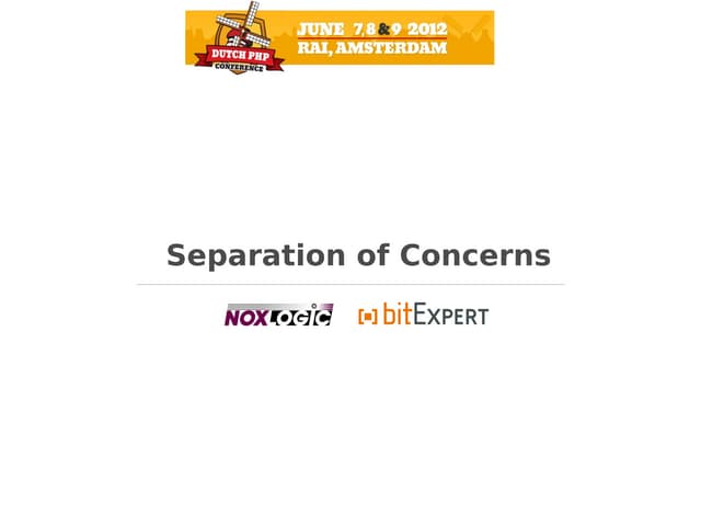 Separation of concerns - DPC12