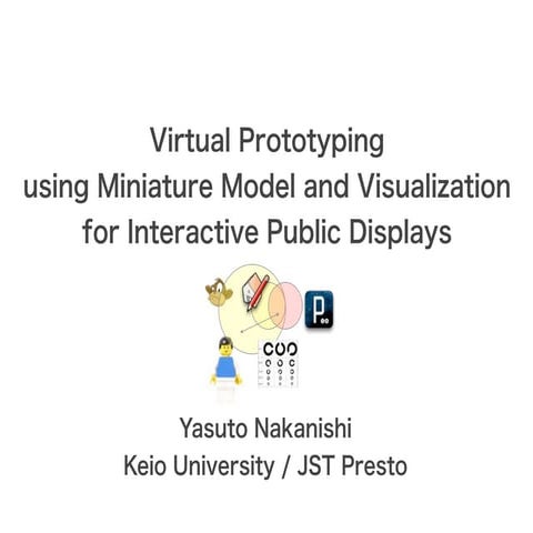 Virtual prototyping using miniature model and visualization for interactive p...