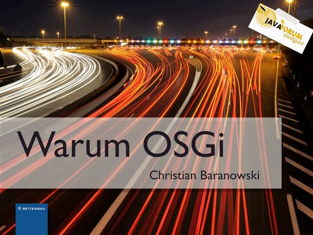 Warum OSGi?