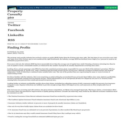 201206 Tech Decisions: Finding Profits