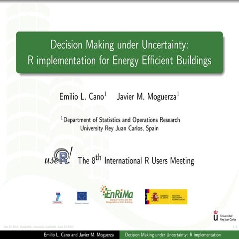 Decision Making under Uncertainty: R implementation for Energy Efficient Buil...