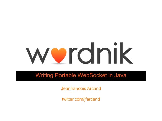 Writing Portable WebSockets in Java