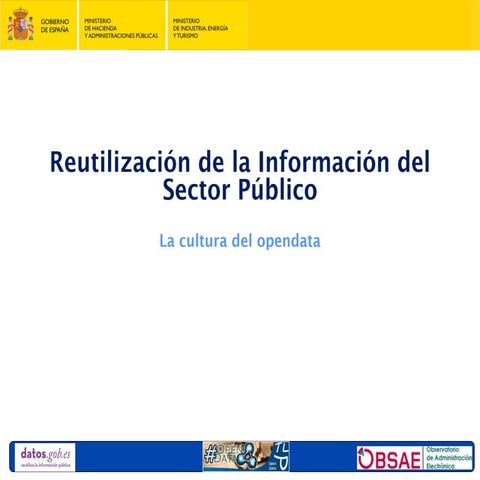 La cultura del opendata
