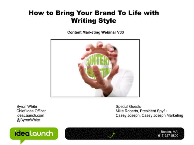 Writing Tone & Style