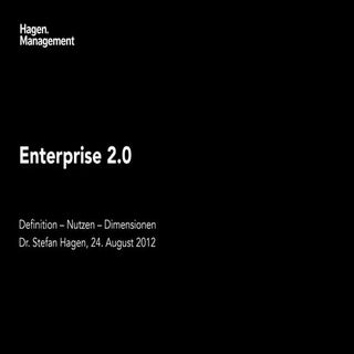 Enterprise 2.0 - Definition, Nutzen...