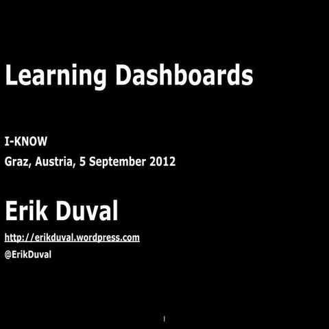 Learning dashboards