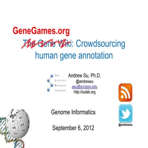 GeneGames.org: Crowdsourcing human gene annotation (Genome Informatics ...