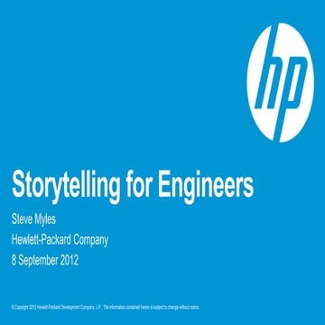 Storytelling for Engineers