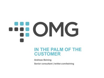 In the palm of the customer - mobile marketing & social media