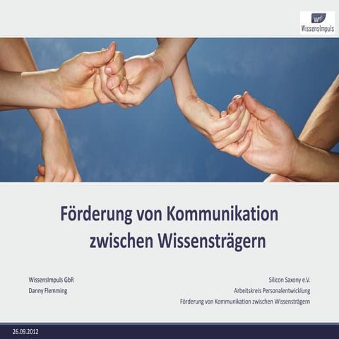 Methodischer Überblick über geeignete Wissenstransfermittel - Einführung AK P...