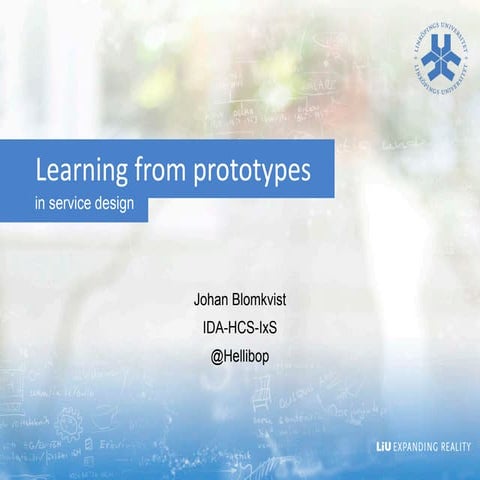 Learning from Service Prototypes