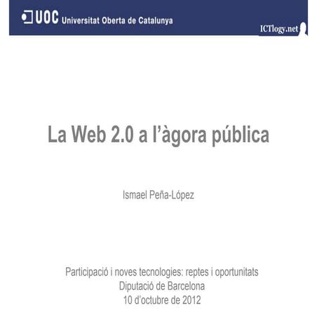 La Web 2.0 a l’àgora pública