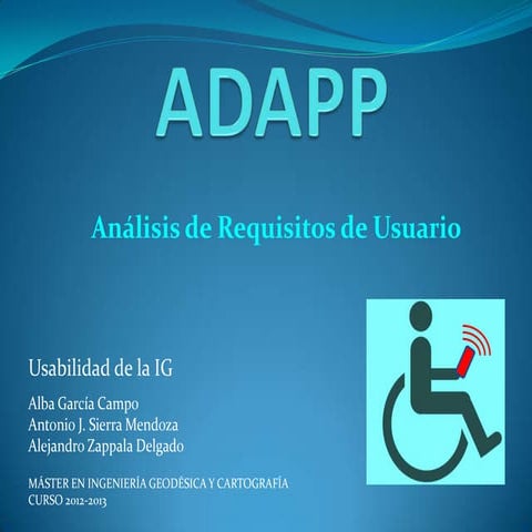 Evaluación de usabilidad de aplicaciones para dispositivos móviles dotados de...