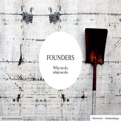 Founders - why we do what we do - and why this sucks.
