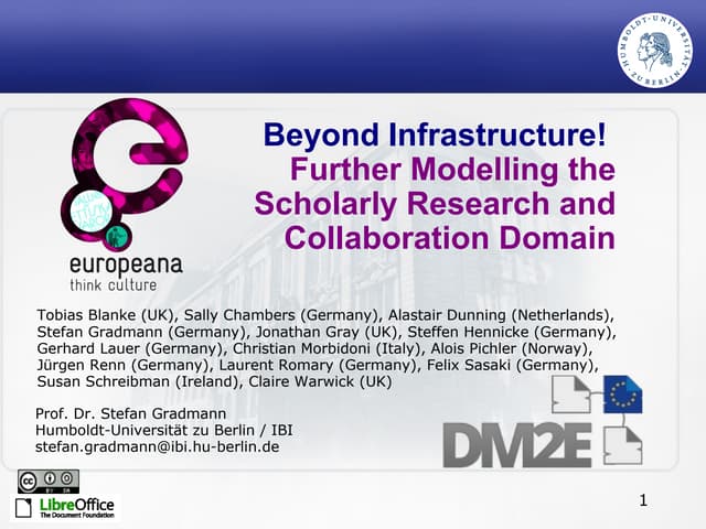 Beyond Infrastructure - Stefan Gradmann (Leipzig Digital Humanities Seminar, ...