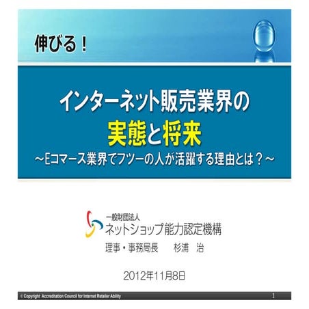 2012 1108 新座総合高校_インターネット販売業界の実態と将来