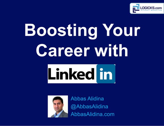 Boosting Your Career With LinkedIn