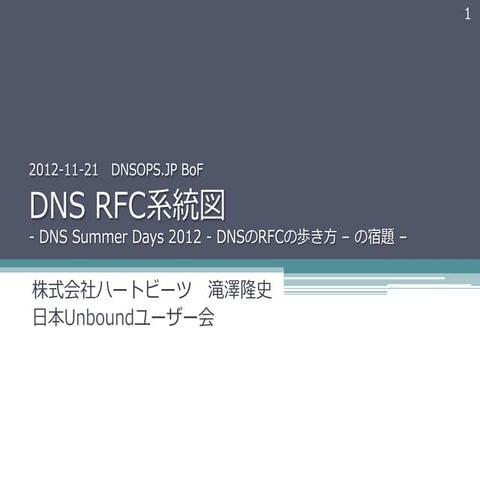 DNS RFC系統図