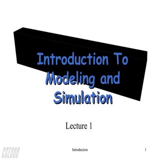 Simulation Powerpoint- Lecture Notes