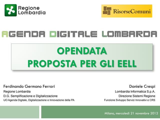 2012 11 21 risorse comuni   5 open data - lg territorio