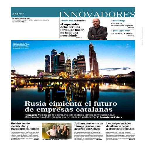 20121128 el mundo catalunya suplement innovadores