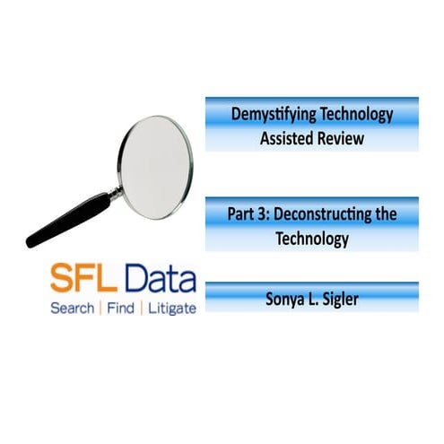 2012 11 7 TAR Webinar Part 3 Sigler