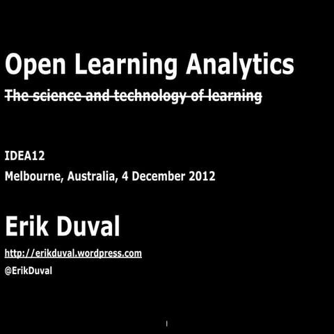 Open Learning Analytics