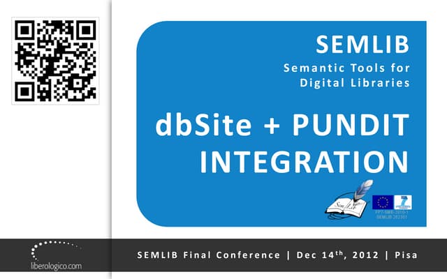 SEMLIB Final Conference | Liberologico presentation