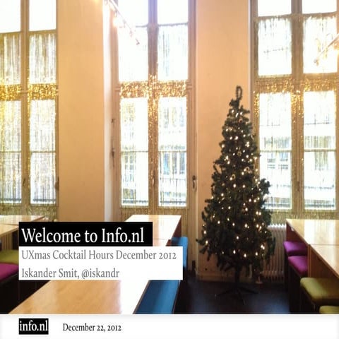 UXmas Cocktail Hours - Iskander Smit