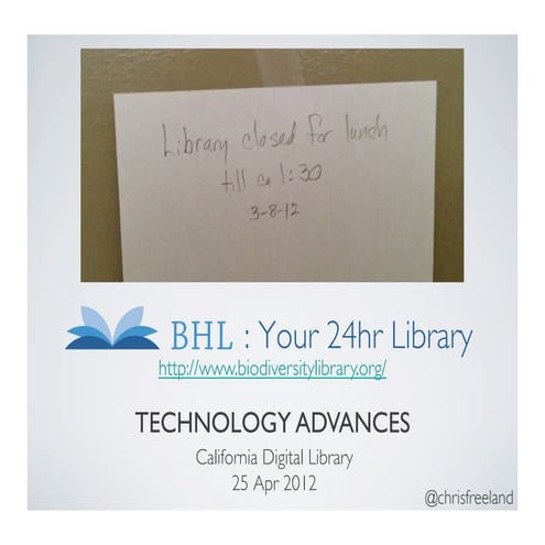 BHL: Your 24hr Library