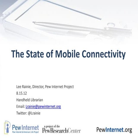 The State of Mobile Connectivity