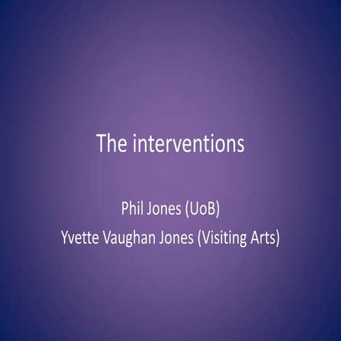 2012 april pj the interventions