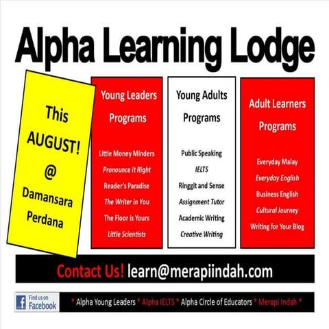 2012 Aug ~ New Programs & Services