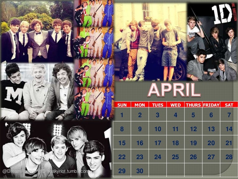 One Direction 12 Calendar With Nice Quality 2