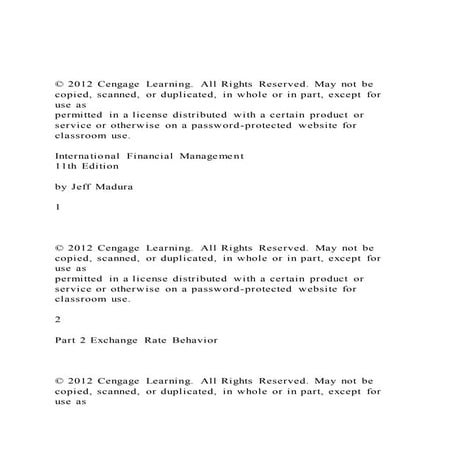 © 2012 cengage learning. all rights reserved. may not be copie