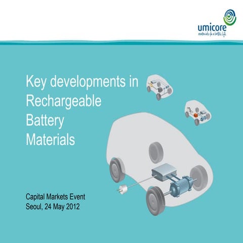 2012 Capital Markets Days Seoul - Rechargeable Battery Materials