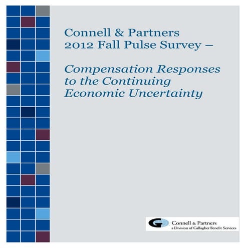 2012 Connell & Partners Fall Pulse Survey Participant Report