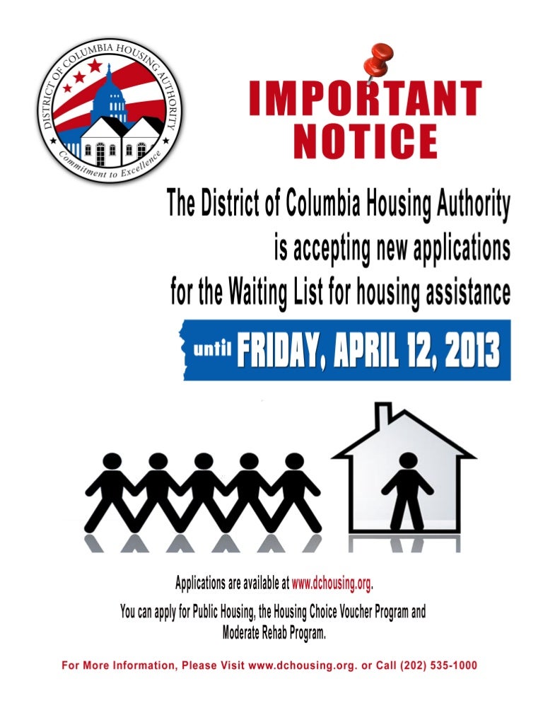 District Of Columbia Housing Authority Application For Housing