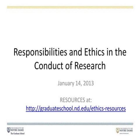 2012 Ethics Workshop Presentation