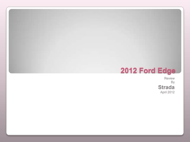 2012 Ford Edge