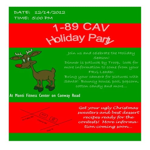 2012 holiday party flyer