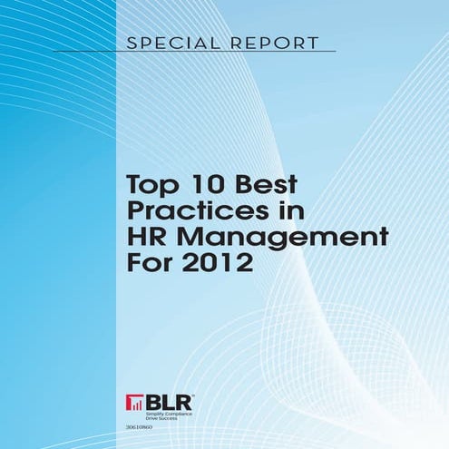 Top 10 Best Practices for Human Resources in 2012
