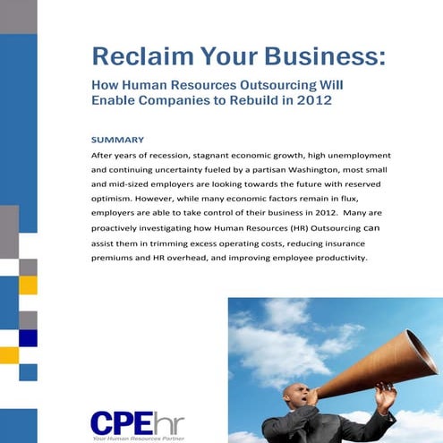 Reclaim Your Business: HR Outsourcing in 2012