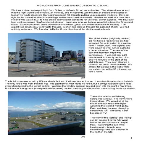 Iceland Trip June 2012