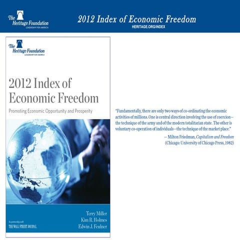 2012 Index of Economic Freedom | PPT