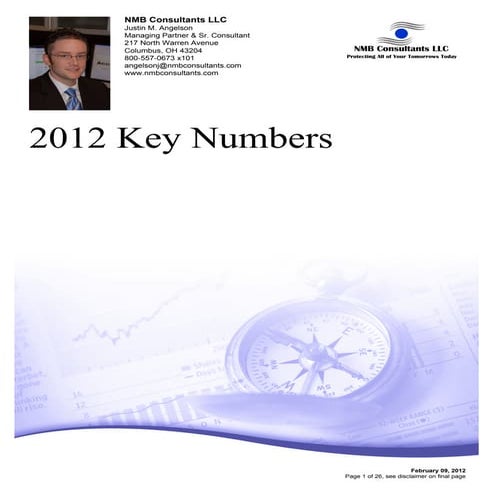 2012 key financial numbers report