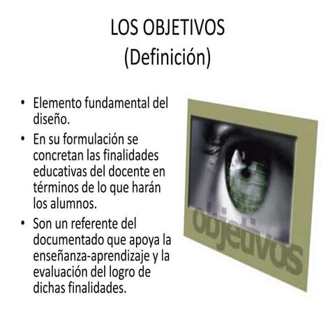 2012 los objetivos educativos