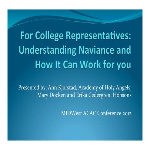 For College Representatives