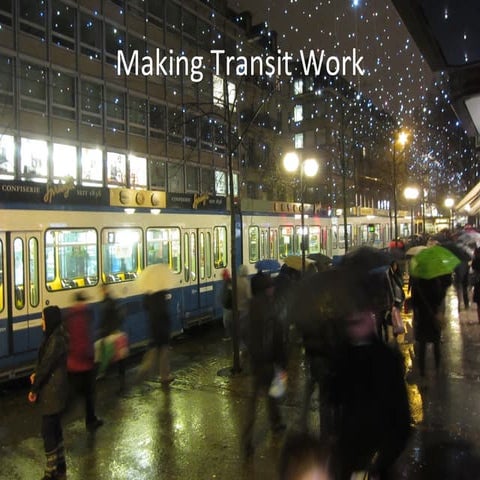 Transportation Planning for Car Free Living: The Evolution of Zurich, Switzer...